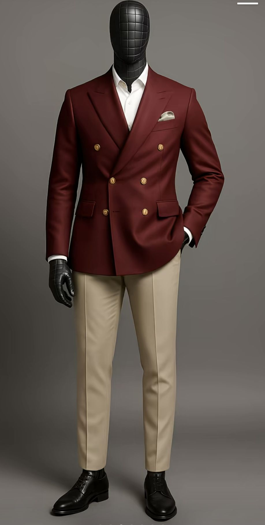 Regal Burgundy Blazer Combination 3